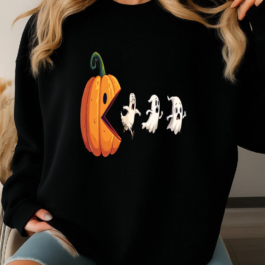 Shirt, Halloween Party Shirt, Pumpkin Spice Tee, Halloween Pumpkin, Spooky Season Shirt, Halloween Ghost, Halloween Costume Sweatshirt
