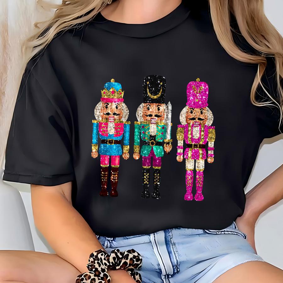 Nutcracker Christmas Shirt, Christmas Tee, Vintage Holiday Shirt, Not Glitter Just Effect, Winter Tee, Christmas Gift T-shirt