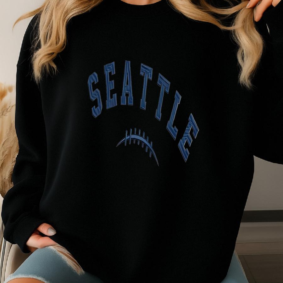 Seattle Football Quarter Zip Sweatshirt: Cozy Fce Team Pullover Sweatshirt
