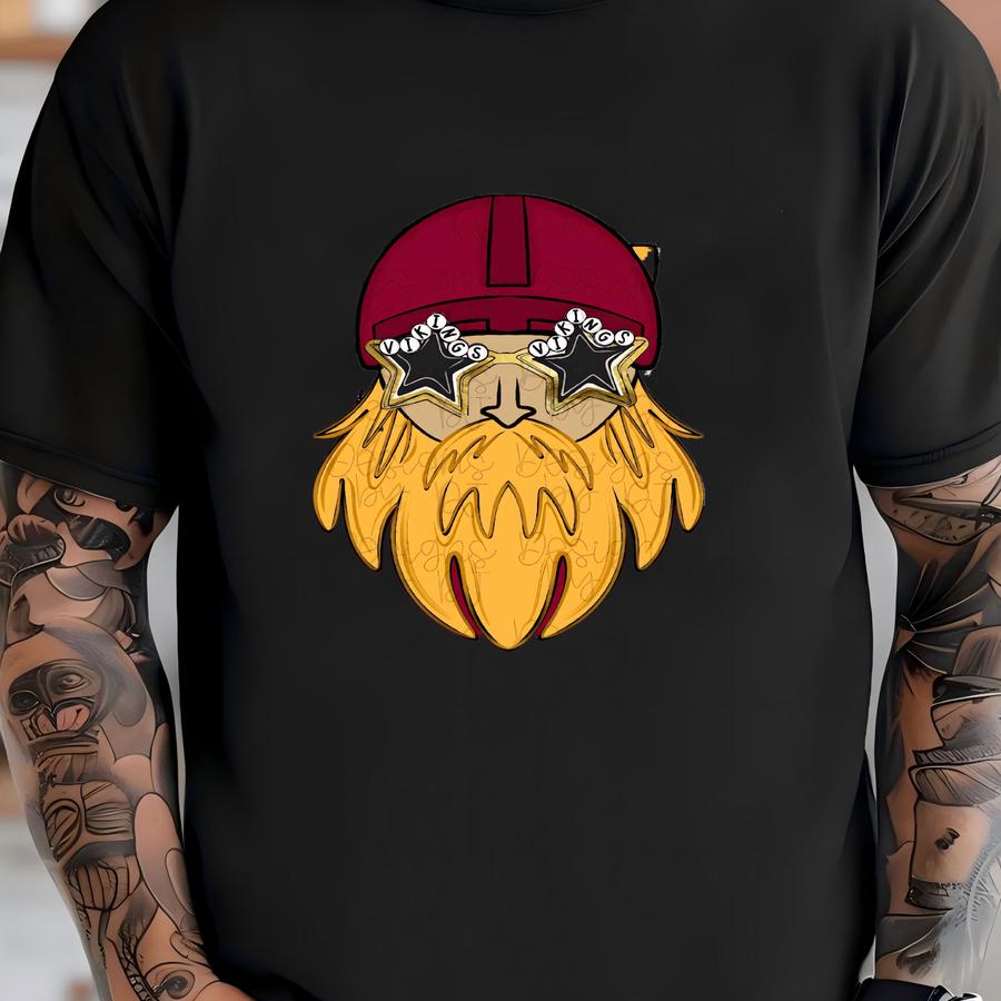 Vikings Charm Mascot Png | Hand Drawn | School Preppy Charm | Digital Download | Football | Baseball | Basketball | Trending | Dtf | Mascot T-shirt