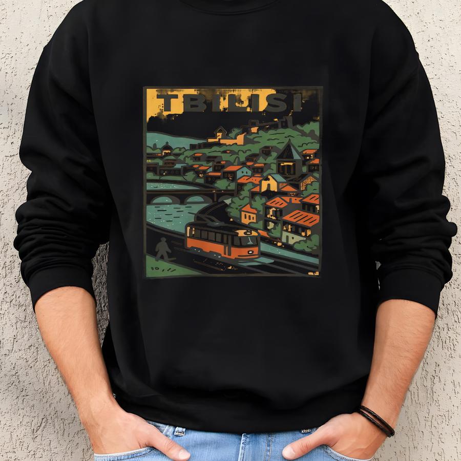 Tbilisi T-shirt Unisex: Retro Georgia Tee Sweatshirt