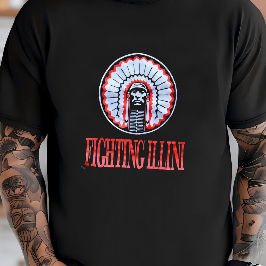Vintage 90’s Very Rare Illinois Univeristy Fighting Illini Mesh Jersey Xl T-shirt