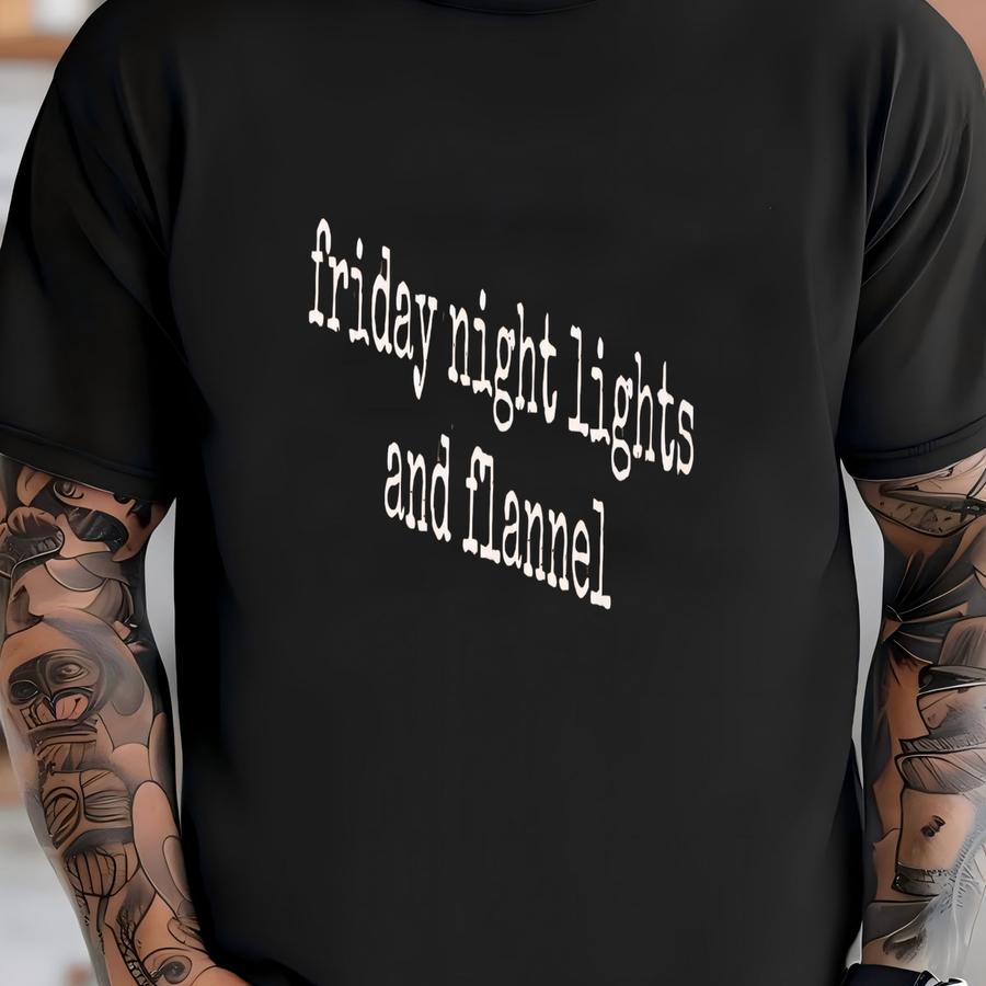 ® Friday Night Lights Shirt, Flannel Season Shirt, Cozy Fall Shirt, Football Season Shirt, Gift For Her, Weekend Vibes, Game T-shirt