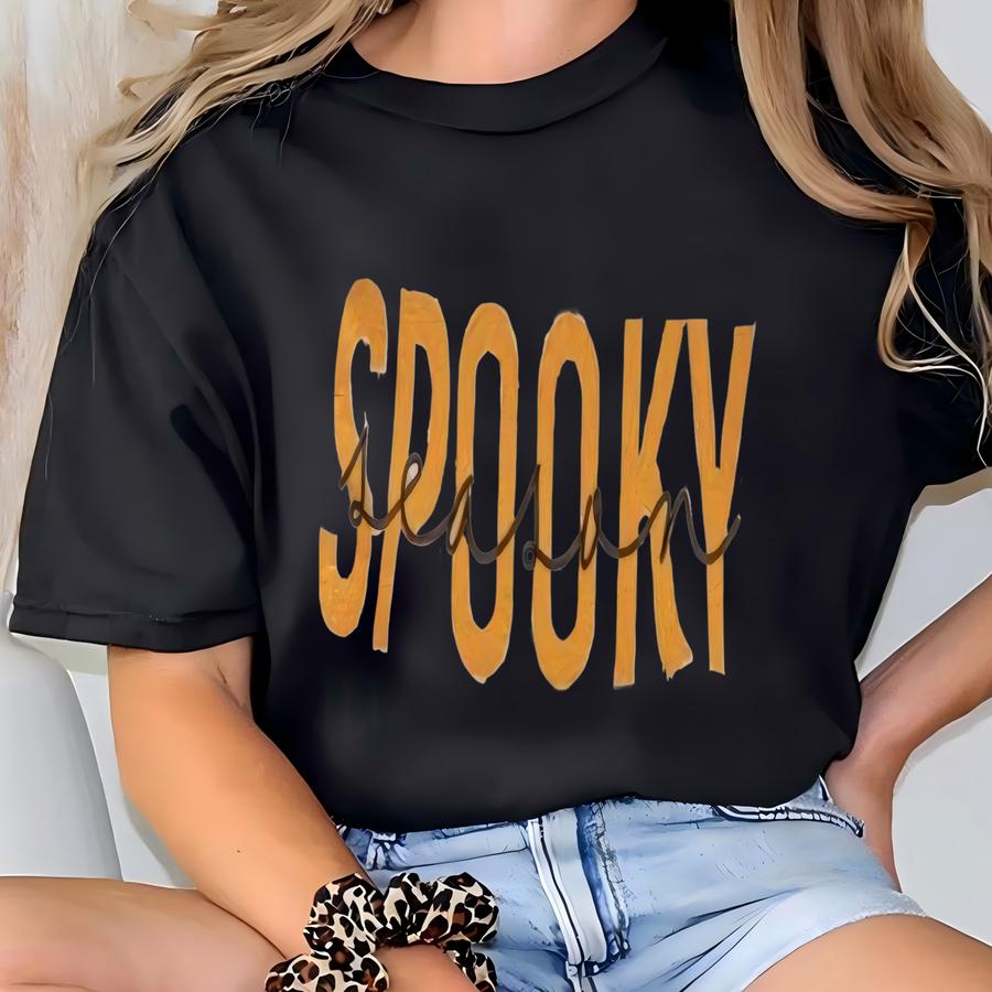 Spooky Season Hoodies And Sweatshirts; Halloween Themed; Great For Gifts And For Halloween Parties; 100% Cotton Super Soft Material T-shirt