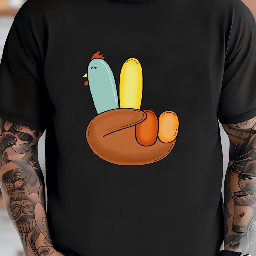 Peace Sign Turkey, Retro Thanksgiving Turkey Shirt, O Thanksgiving Hoodie, Gift For Thanksgiving, Happy Thanksgiving Youth Sweatshirt T-shirt