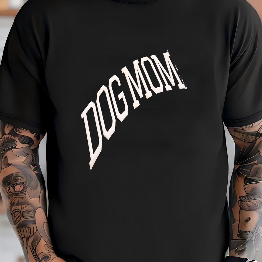 ® Custom Puff Lettering Dog Mom With Dogs Names On Sve Shirt, Personalized Dog Walking Shirt For Dog Owner, 12454 T-shirt