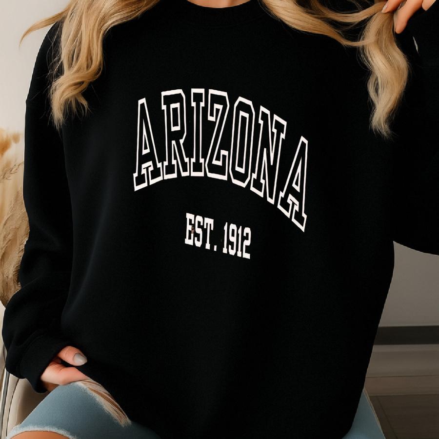® Arizona Est 1912 Shirt, University Shirt, State Pride Shirt, College Shirt, Gift For Students, Arizona Travel Shirt, Usa Sweatshirt