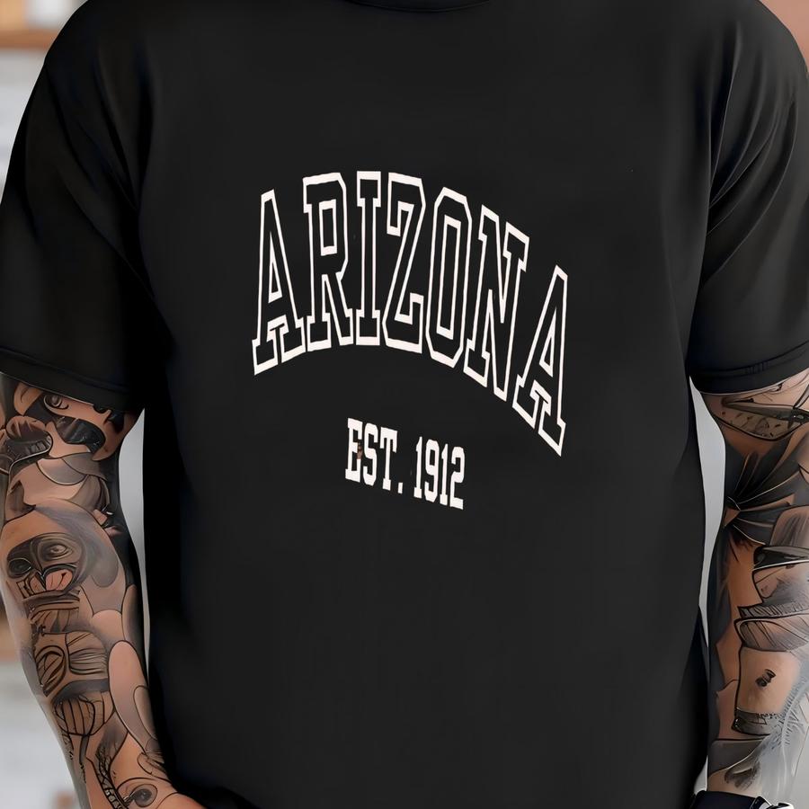 ® Arizona Est 1912 Shirt, University Shirt, State Pride Shirt, College Shirt, Gift For Students, Arizona Travel Shirt, Usa T-shirt