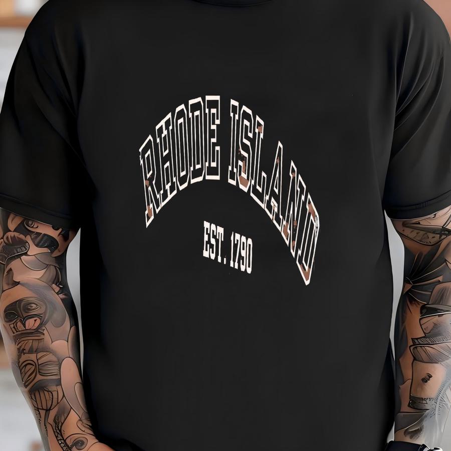 ® Island Shirt, Established 1790, Island Pride, Ri Gift Idea, Travel Souvenir Shirt, State Shirt, New England T-shirt