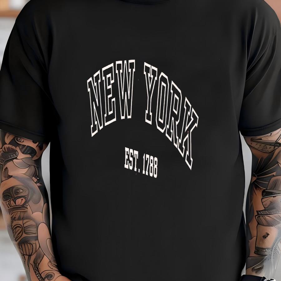 ® New York Shirt, Ny Est 1788 T Shirt, New York State Shirt, New York Hometown, New York City Shirt, New Yorker Gift, Nyc T-shirt
