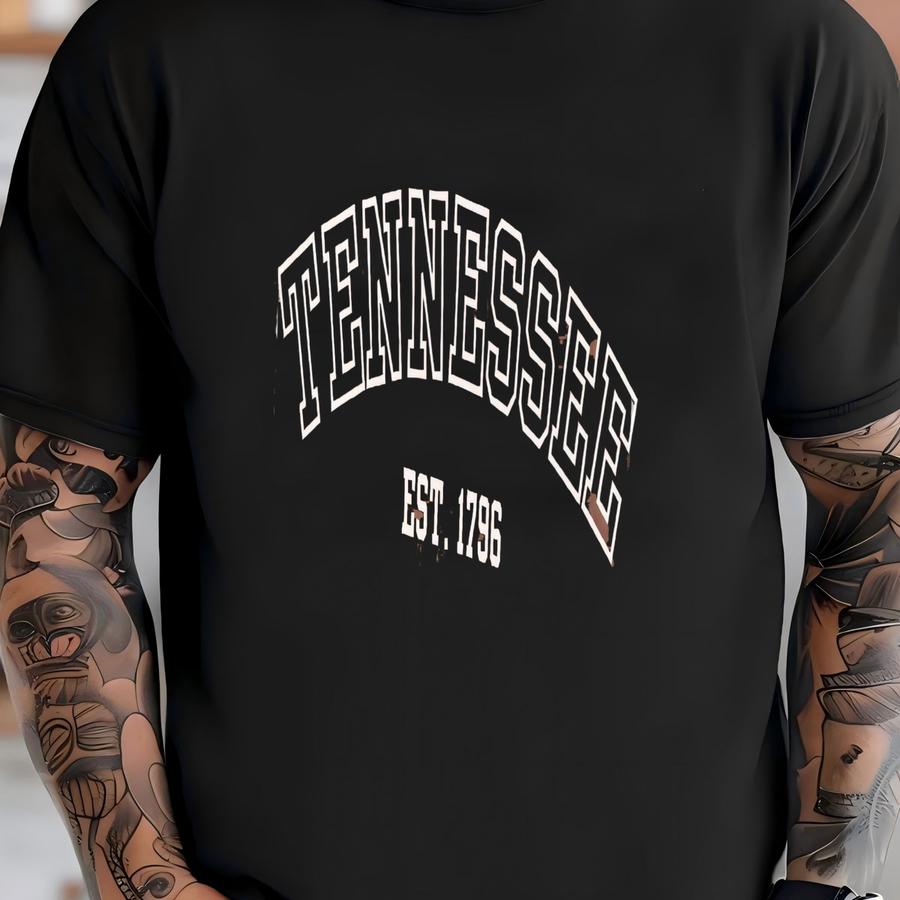 ® Tennessee Shirt, State Pride Shirt, Tennessee Est 1796 Shirt, Vacation Shirt, Travel Shirt, Gift For Her, Gift For Him T-shirt