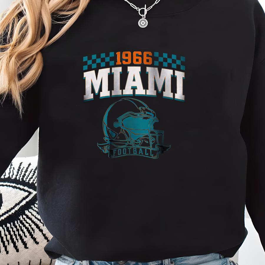 Vintage Miami Football Sweatshirt, Miami Mascot Sweatshirt, American Football Sweatshirt, Game Day Football, Sweatshirt Sweatshirt