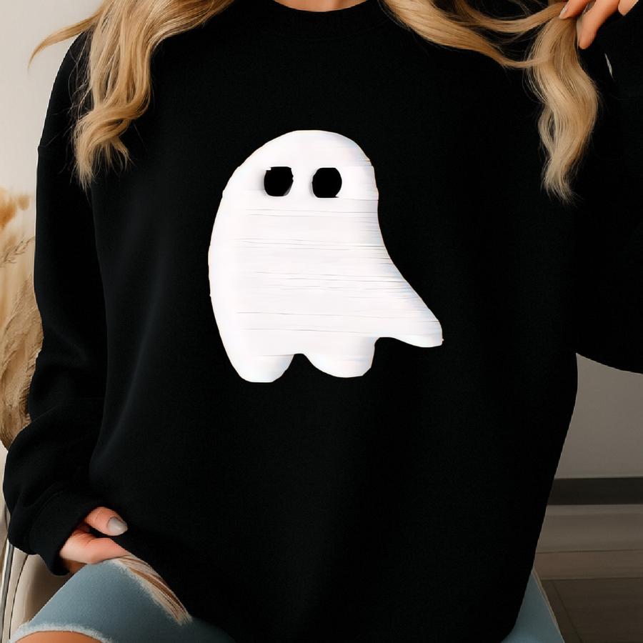 Cute Ghost Sweatshirt, Fall Sweatshirt, Halloween Sweatshirt, Ghost Sweatshirt, Fall Sweatshirlis Sweatshirt