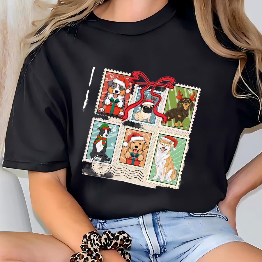 Christmas Dogs Shirt, Dog Lover Shirt, Christmas Dog Shirt, Holiday Dog, Cute Gift For Dog Lover, Dog Mom Christmas Shirt, Dog Lover Shirt T-shirt