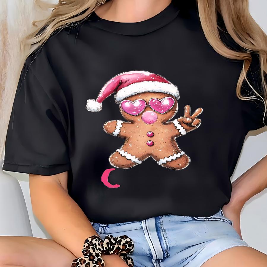 Funny Custom Text Christmas Shirt, Christmas Gingerbread Cookie Sweatshirt, Gingerbread Christmas Hoodie, Personalized Christmas Shirt, T-shirt