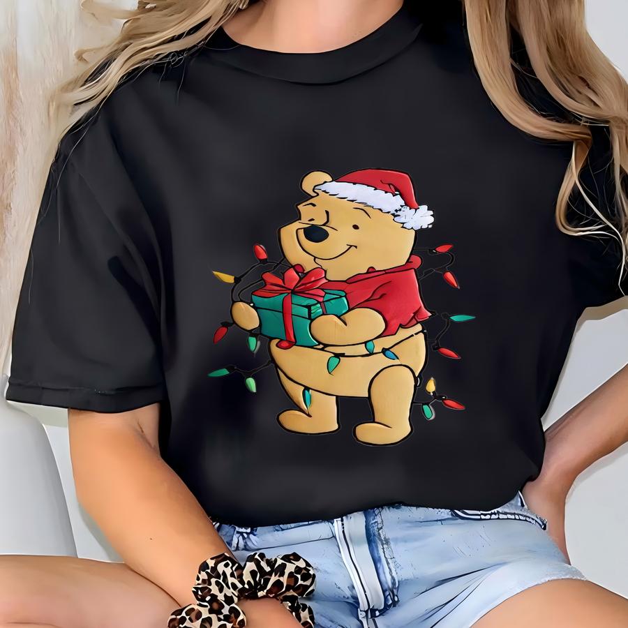 Christmas Youth Sweatshirt, Pooh Christmas Shirt, Kids Sweatshirt, Family Christmas Shirt T-shirt