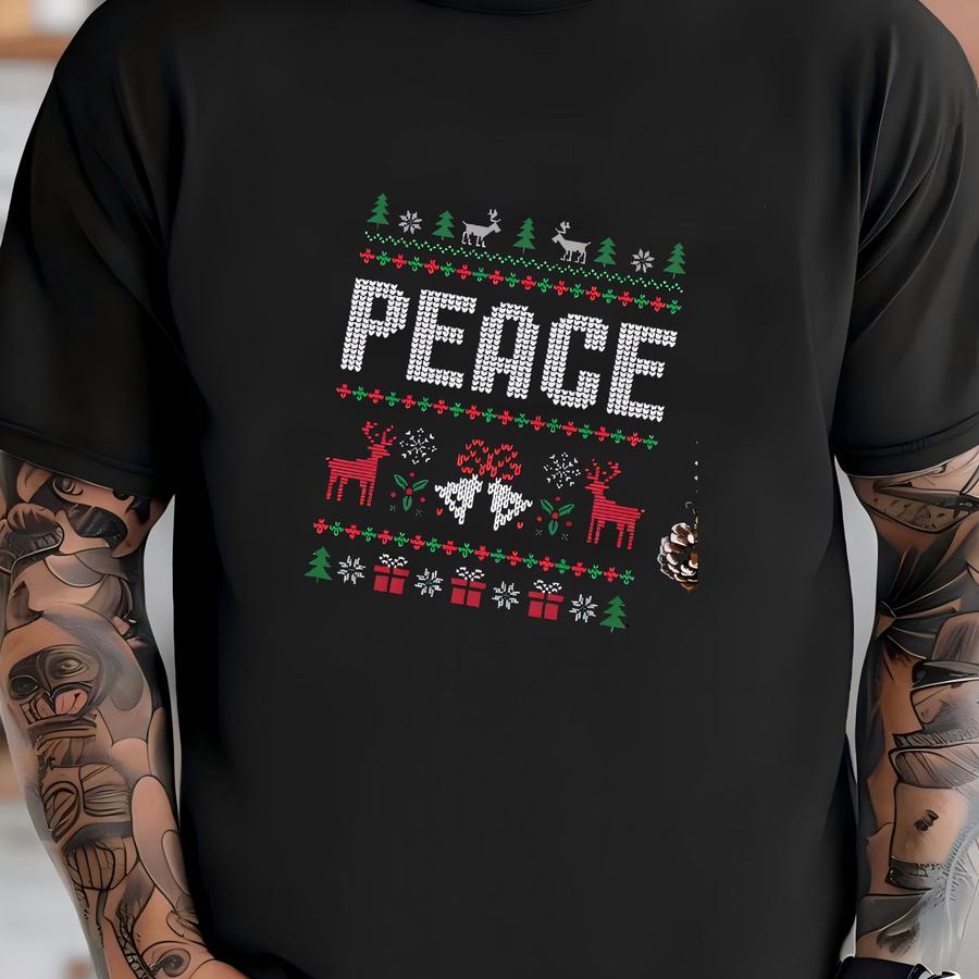 Ugly Xmas Quote Shirt: I Come In Peace Tee, Christmas Couple Gift T-shirt