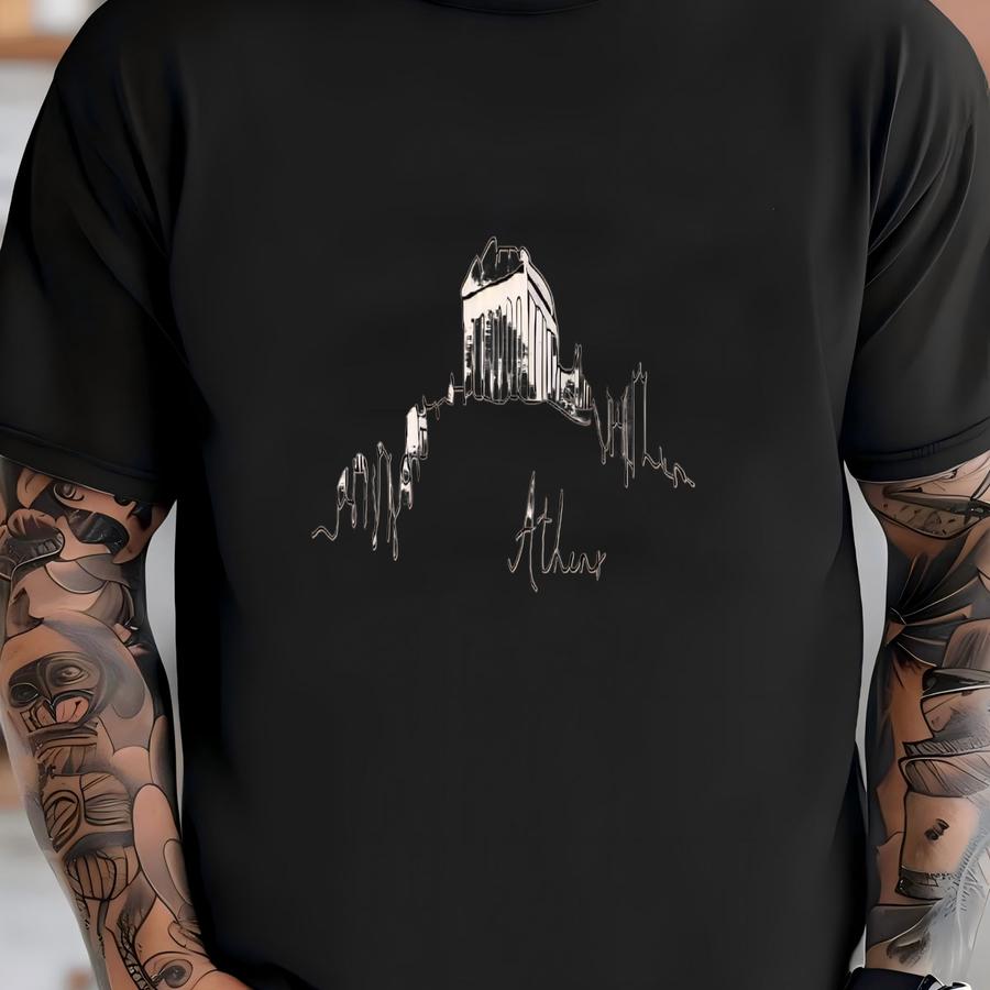 Athens Skyline Sweatshirt, Athens Travel Gift, Athens Souvenir, Athens Crewneck, Greece Souvenir, Athens Lover Sweatshirt, Greece Crewneck T-shirt