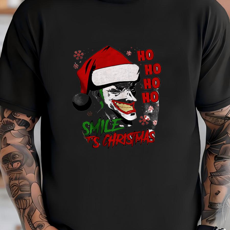 Ugly Christmas Joke Hoodie. Ho Ho Ho Ho Smile It's Christmas Shirt T-shirt