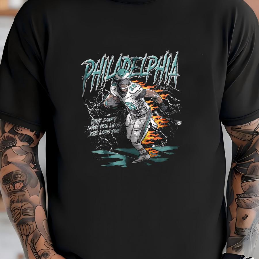 Philadelphia Football Tee, Unisex Vintage Style, Sports Fan Apparel, Game Day Hoodie, Eagles Merchandise T-shirt