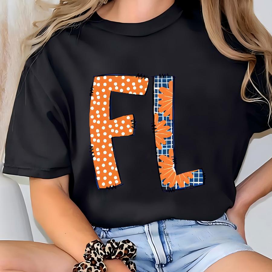 Florida Preppy Shirt, Florida Short Sve Shirt, Gameday Tee, Football Fan Gift T-shirt