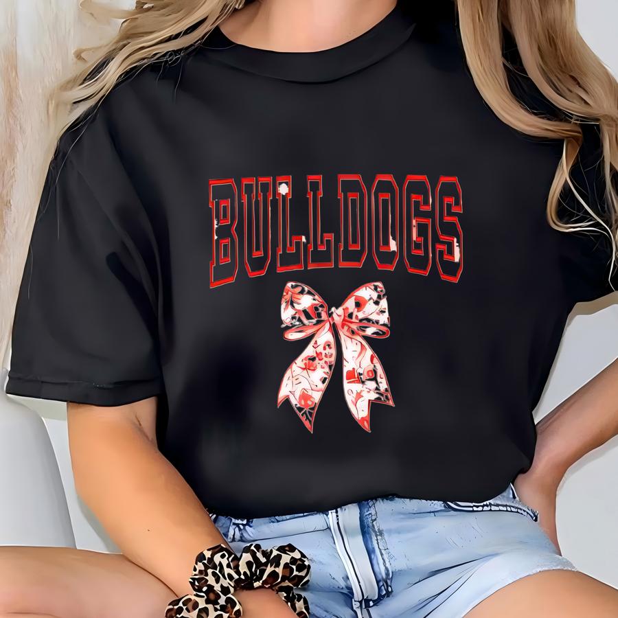 ® Custom School Spirit Shirt, Custom Coquette Retro Team Mascot Tee, Game Day Outfit, Cheer Mascot Shirt, Back To School Shirt T-shirt