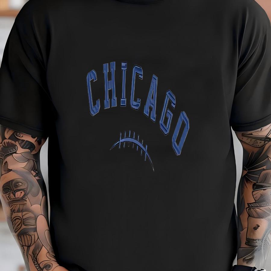 Chicago Football Quarter-zip Sweatshirt: Cozy Game Day Pullover T-shirt