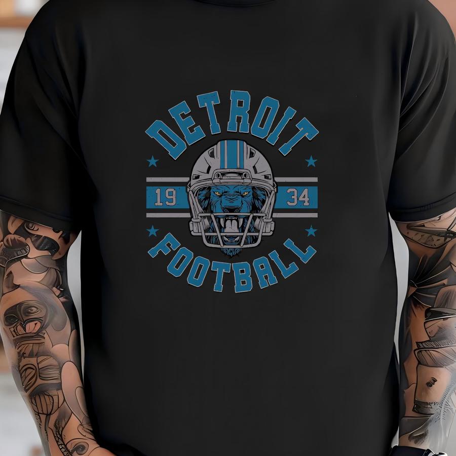 Detroit Football Vintage Style Sweatshirt, Detroit Football Tee, Detroit Football Shirt,detroit Sweater,sunday Football Gift,football Season T-shirt