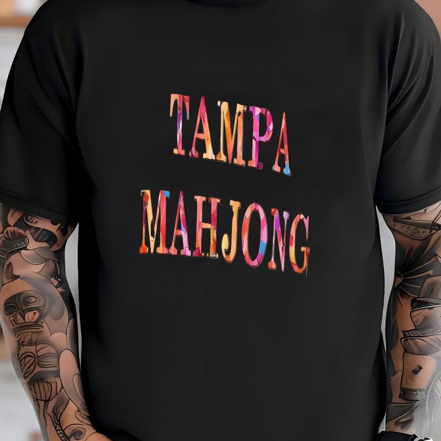Tampa Mahjong Sweatshirt In Four Colors, Six Sizes With Mahj On The Back For The Tampa Players, 1566 Sweatshirt Printed T-shirt