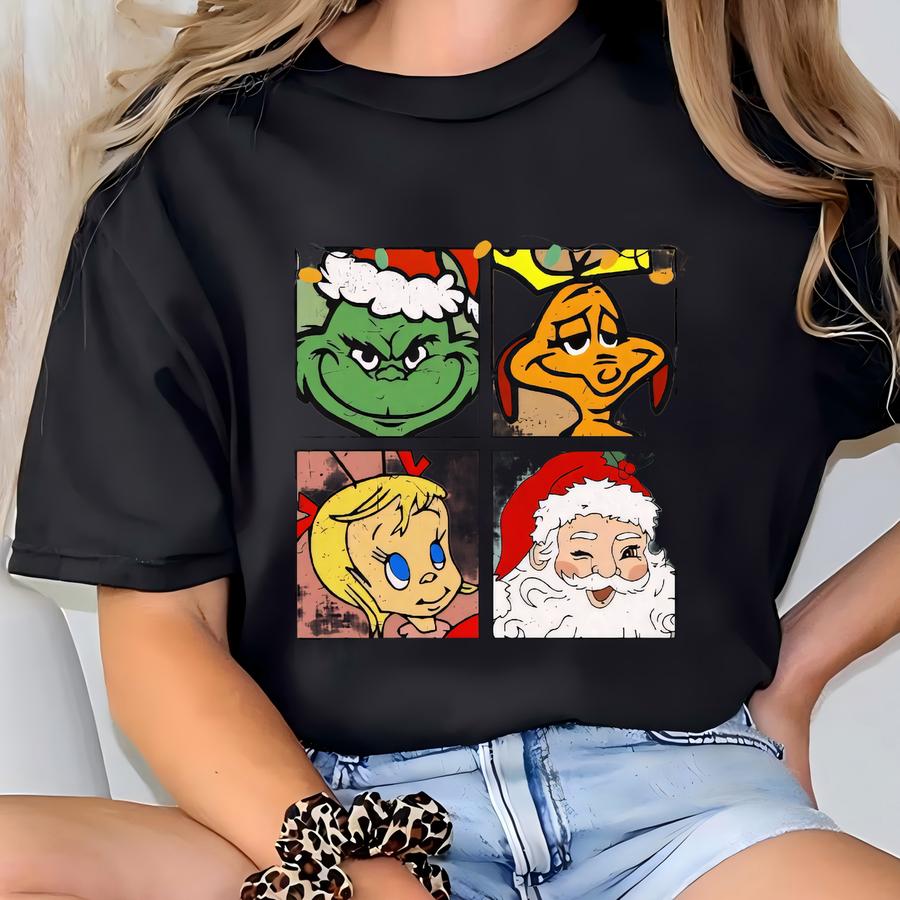 Youth Sweatshirt, Cindy Lou Who Shirt, Santa Hoodie, Mas Shirt, Merry Xmas Hoodie, Y Vibes Crewneck, Whoville Shirt T-shirt