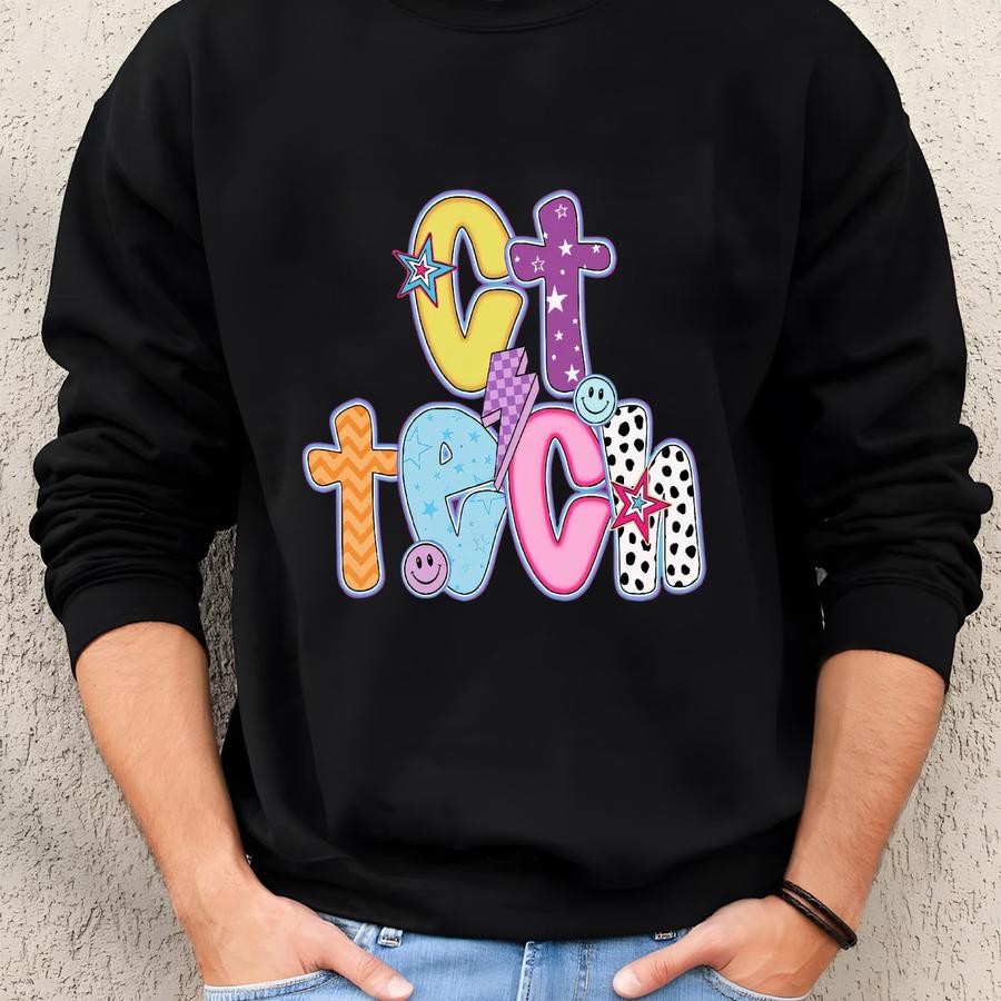 Ct Tech Sweatshirt, Ct Tech Gift, Ct Tech Sweater, Radiology Ct Tech Crewneck, Mri Ct Tech Shirt Sweatshirt