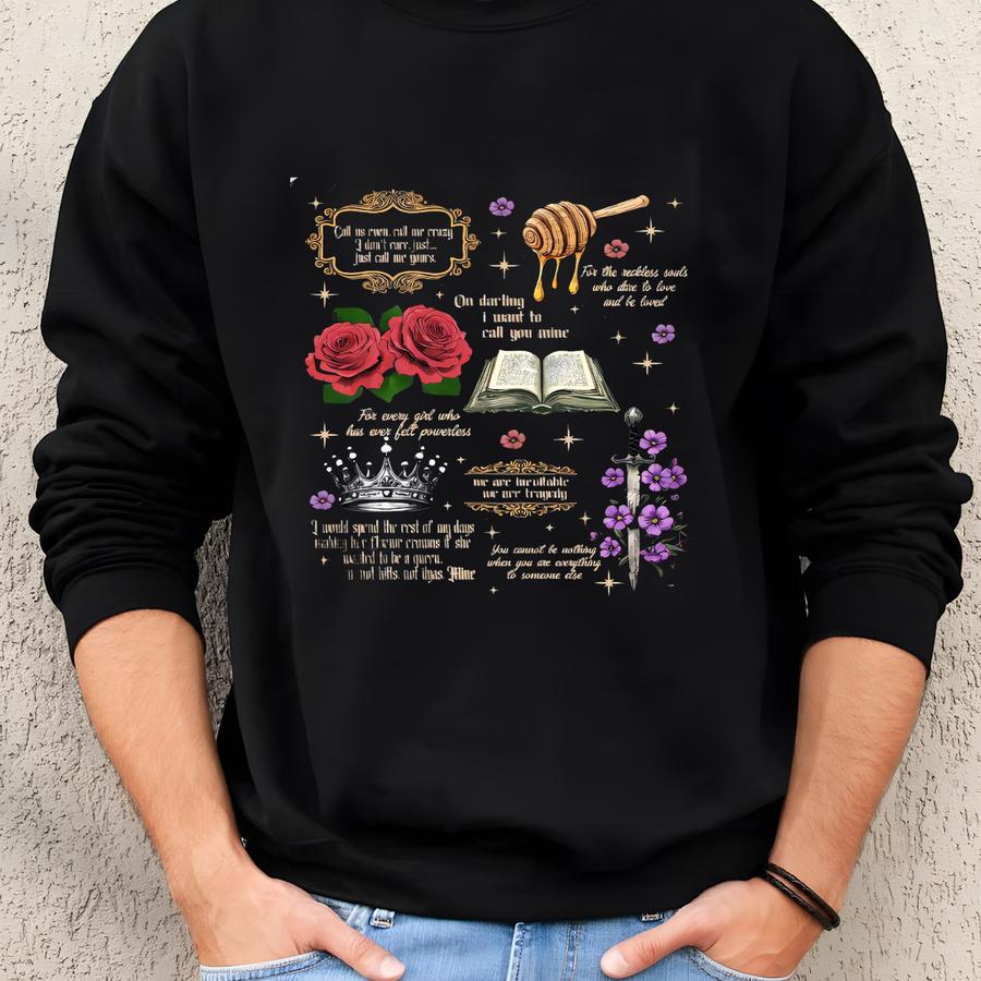 Powerless Bookish Shirt, Kai Azer I Love You Tshirt, Fearless Lauren Fan Tee, Romantic Quotes Shirt, Gift For Book Lovers. Sweatshirt