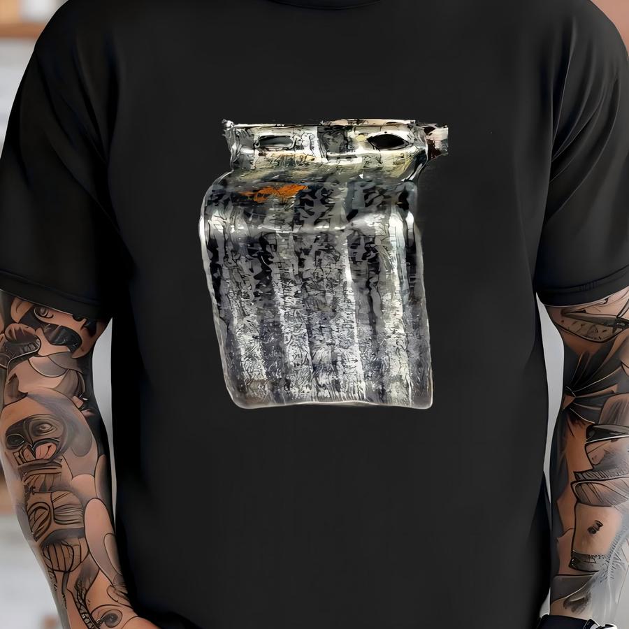 Vintage Bromwell's Flour Sifter Measuring 3 Cups Wood Handle Hand Crank Rustic T-shirt