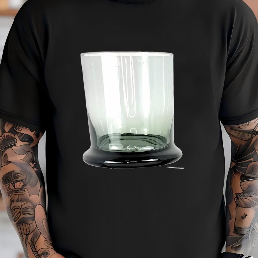 Vintage Hal Reed Kansas Crystal Gray/green Double Old Fashioned Pedestal Glasses T-shirt