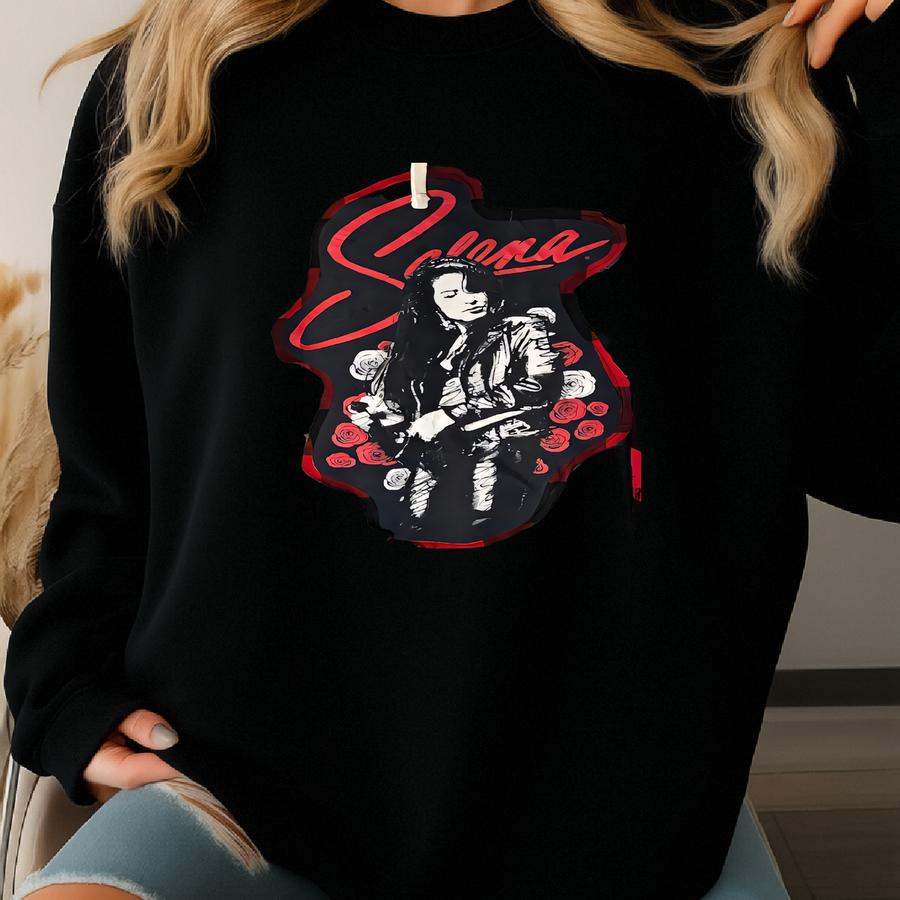 Selena Hooded Sweatshirt With Flannel Sves Sweatshirt