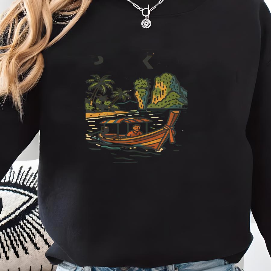Phuket T-shirt Unisex: Retro Thailand Tee Sweatshirt