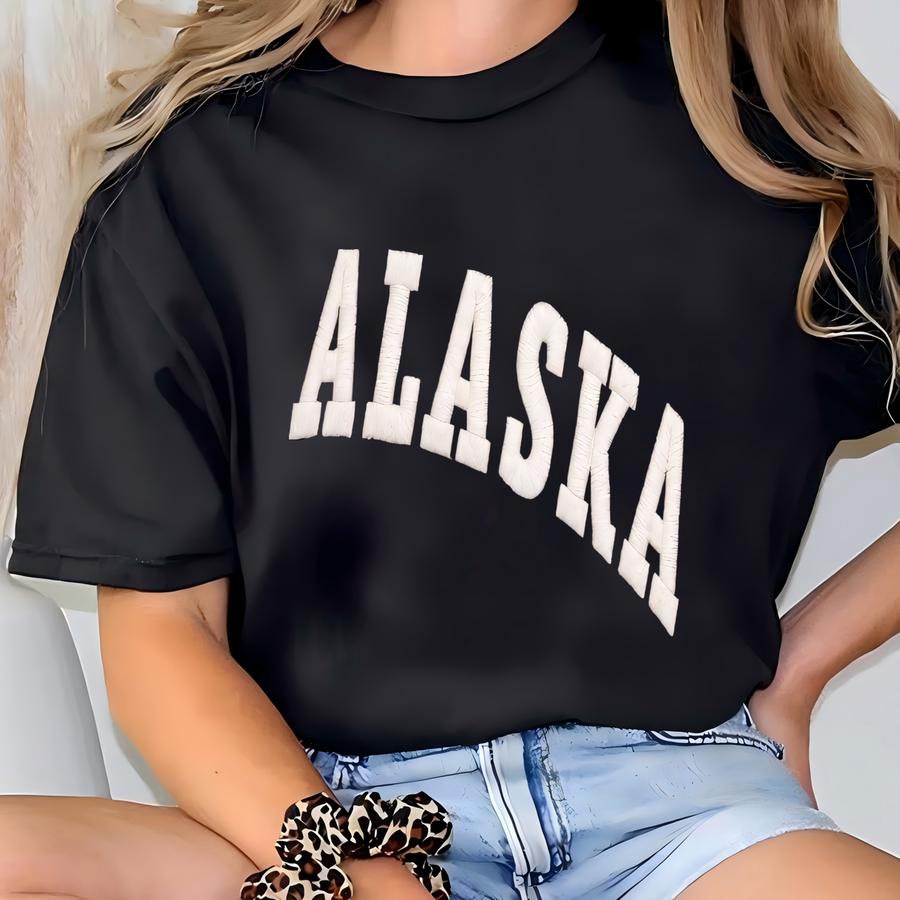 Alaska Sweatshirt, Collegiate Crewneck Sweater Unisex, Usa States Sweatshirt, Usa State Y Granola Girl T-shirt