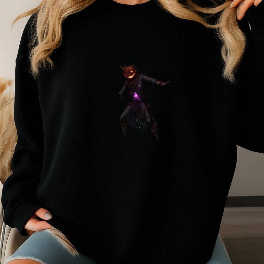 Halloween Scary Pumpkin Hoodie – Dark Otaku Streetwear – Spooky Anime Hoodie Gift Sweatshirt