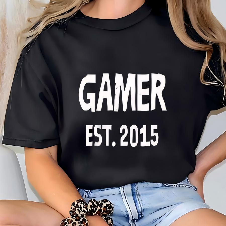 Custom Gamer Hoodie – Gamer Est. [your Year] – Personalized Gaming Hoodie Gift T-shirt
