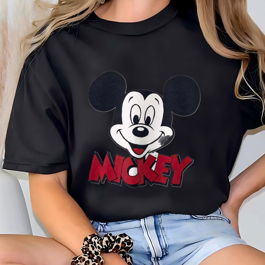 Vintage 90s Mouse Sweatshirt Crewneck Pullover Pluto Donald Duck Mouse Print Logo White Large T-shirt