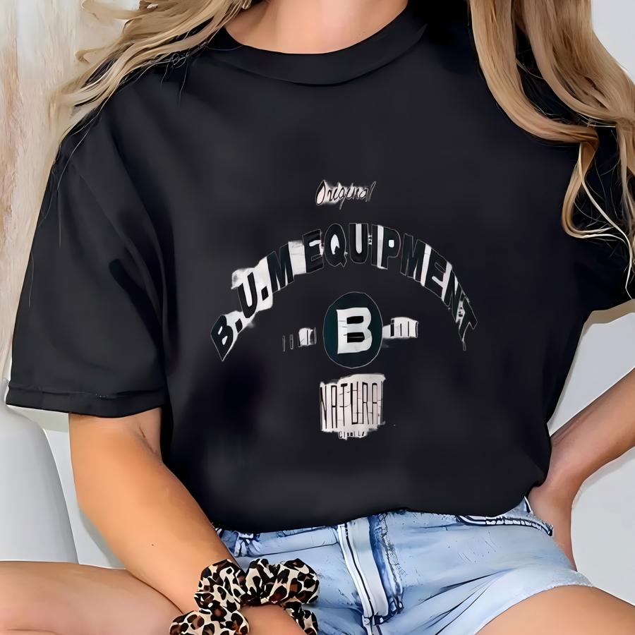 Vintage 90s Bum Equipment Sweatshirt Crewneck Pullover Sportswear Bum Equipment Print Logo Grey  T-shirt