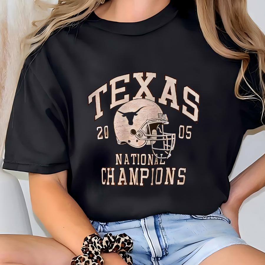 Vintage University Texas Sweatshirt Crewneck Pullover Texas Longhorns Print Logo Brown Medium T-shirt