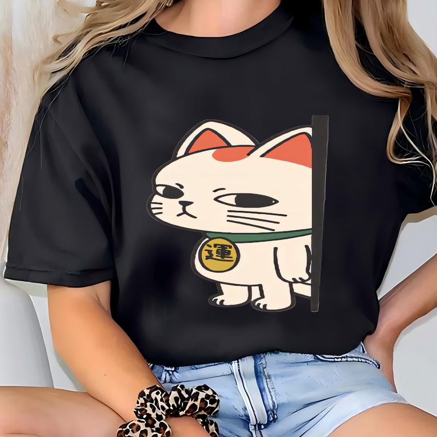 Dandadan Cat Long Sve Shirt, Anime Cute Funny Manga Hoodie, Turbo Granny Unisex Kawaii Graphic Tee, Gift For Anime Fans T-shirt