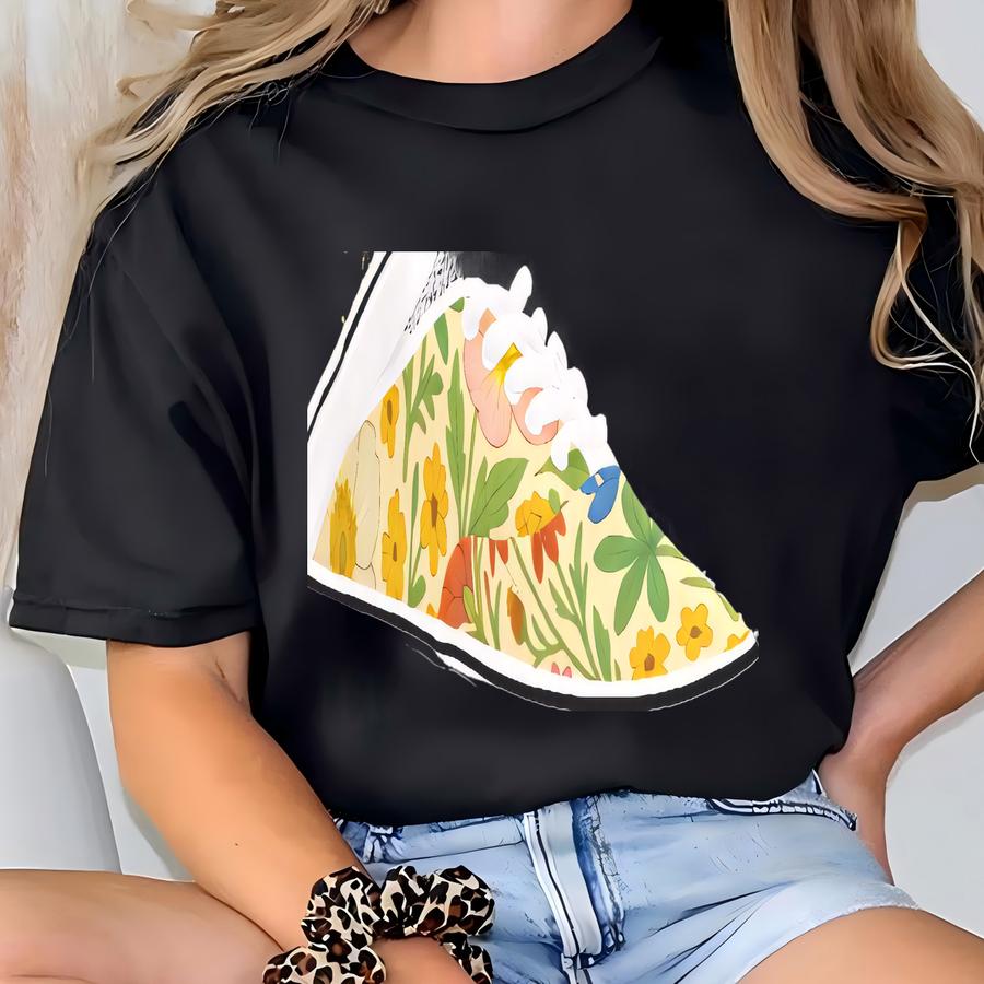 Womens Classic Texas Wildflowers Canvas Low Top S T-shirt