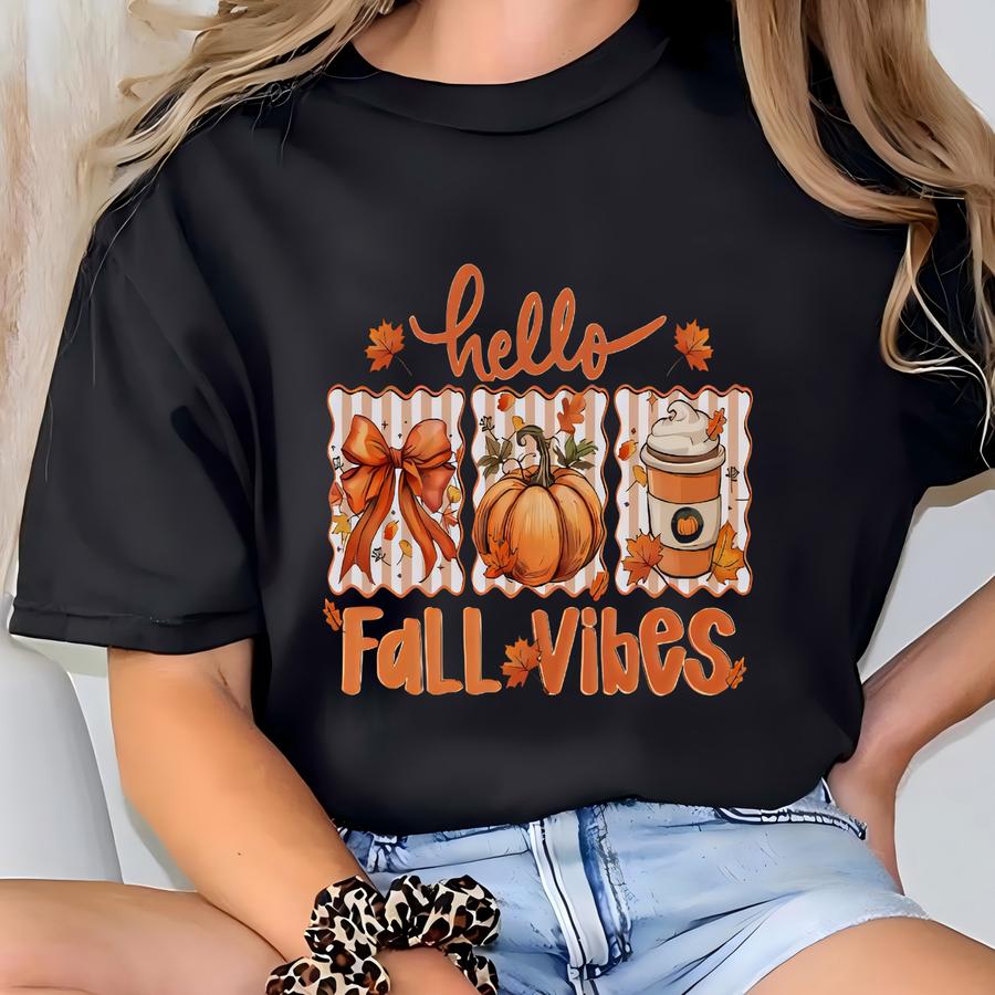 Fall Vibes Sweatshirt, Coquette Pullover, Gildan Crewneck T-shirt