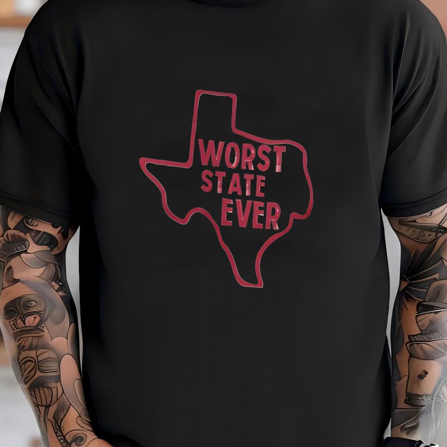 Worst State Ever Rivalry Shirt: Funny Game Day Tee - Pride Over Texas T-shirt