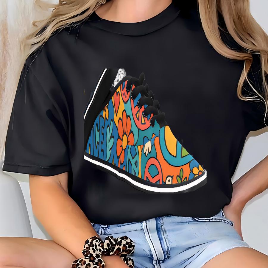 Womens Classic Peace Canvas Low Top S T-shirt