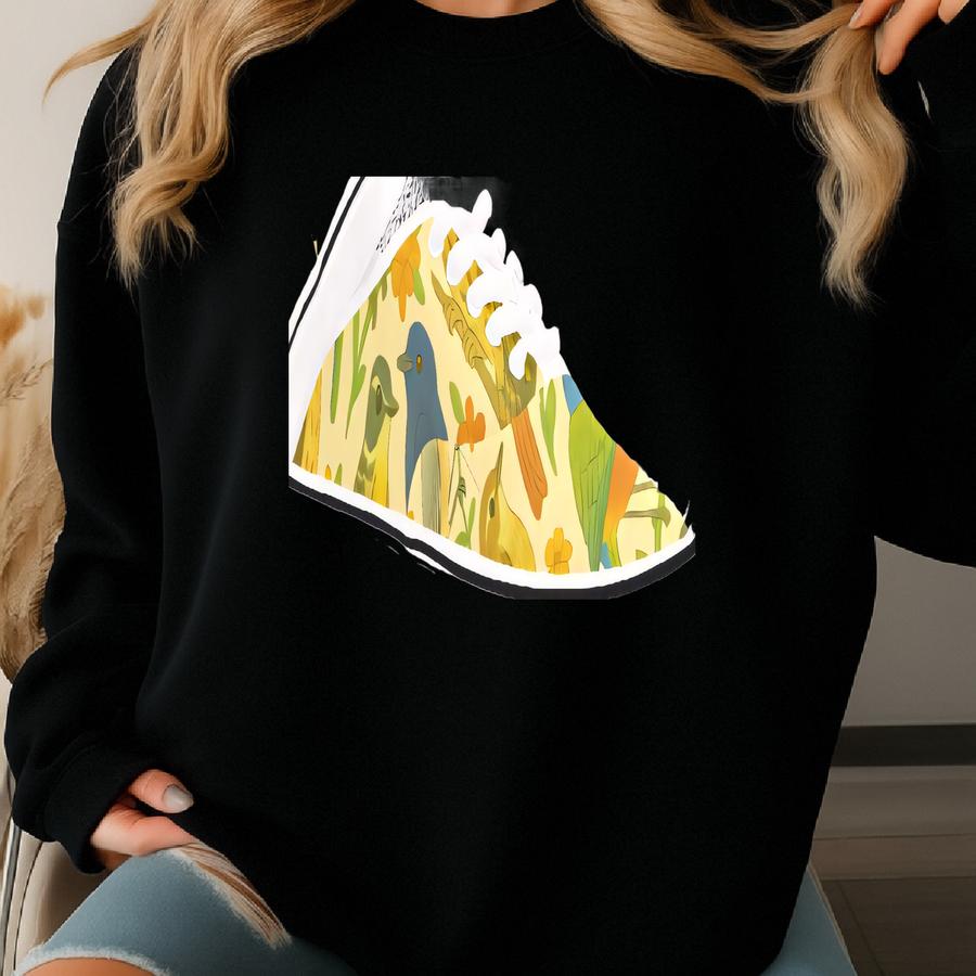 Womens Classic Texas Birds Canvas Low Top S Sweatshirt