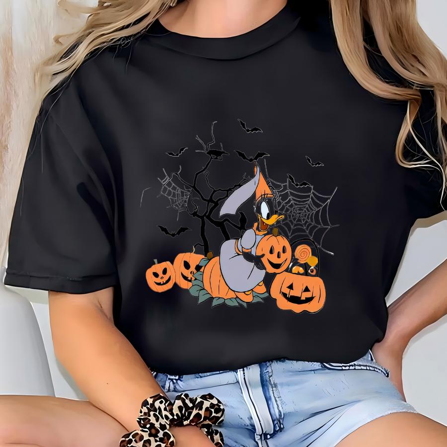 Mouse And Friends Halloweeen Matching Shirts, Cute Halloween Matching Couple Tee, Spooky Family Mummy Skull Pumpkin Tee T-shirt