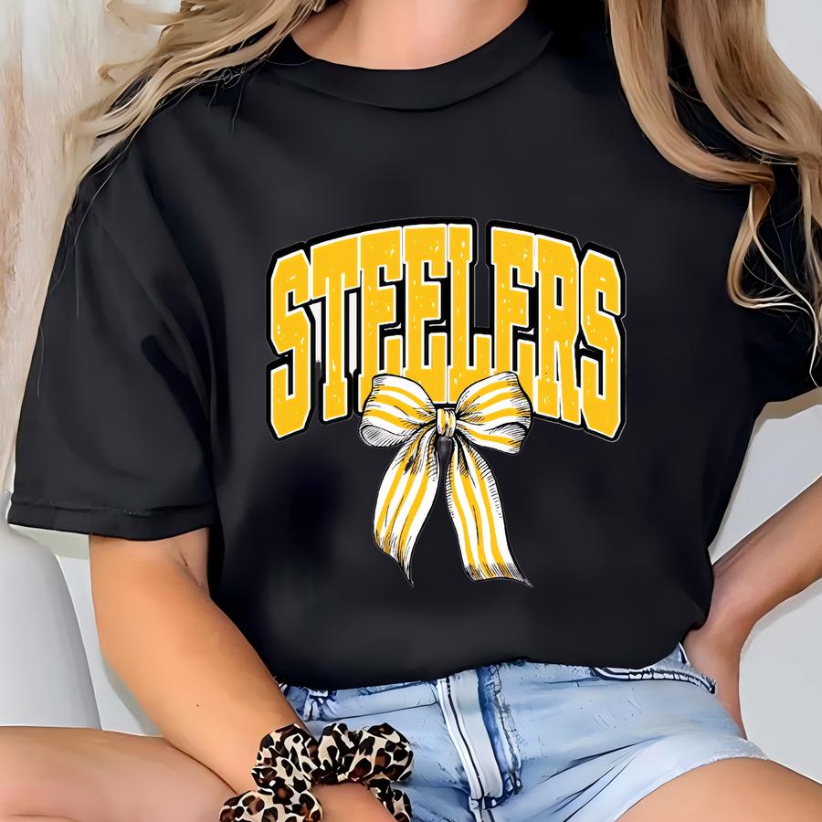 Coquette Steelers Sweatshirt: Pittsburgh Football Fan Shirt T-shirt